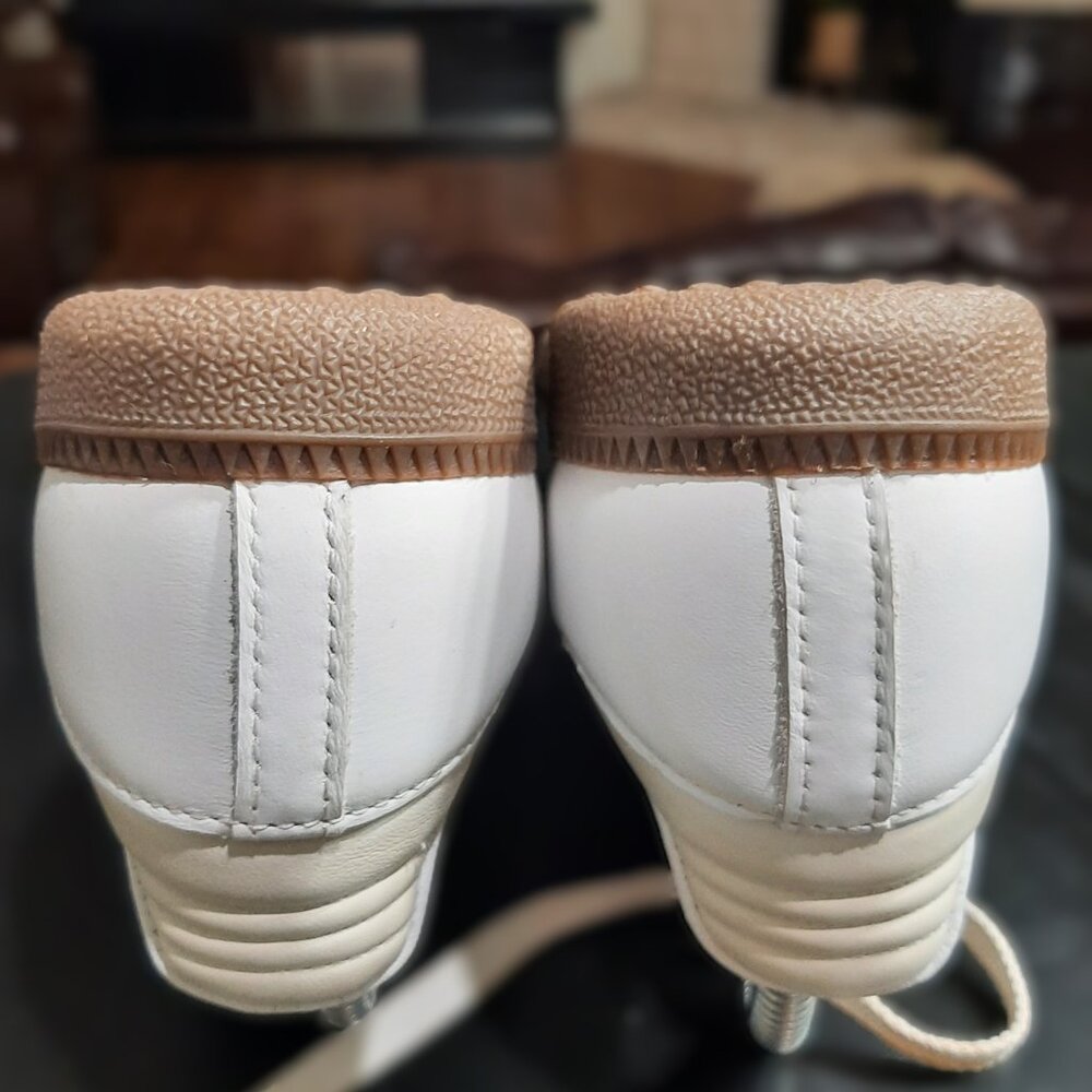 Adidas Samba 🚺 Women's Size 8 OG Cloud White Wonder Mauve Tan Gum JI2677 Shoes - Picture 11 of 16